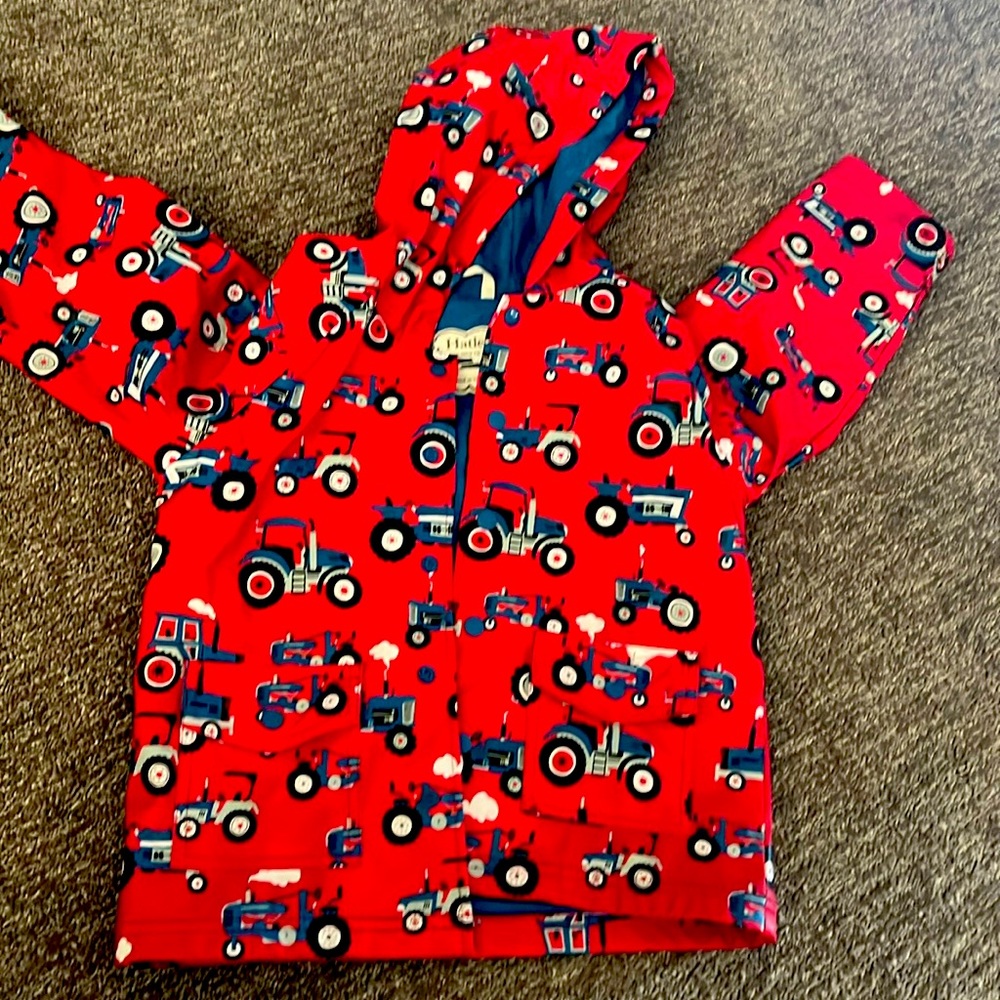 Hatley Red Tractor Rain Jacket